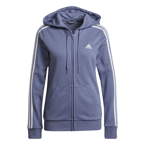 adidas Essentials French Terry 3-Stripes Full-Zip Hoodie - Colgan Sports